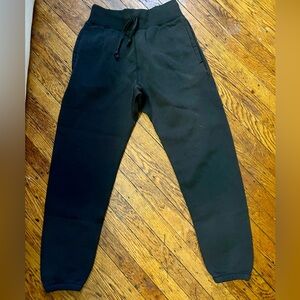 Double RL Black Fleece-Lined Pants